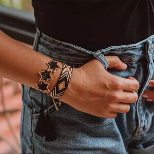 Stars Beaded Bracelet Set (2 pieces)